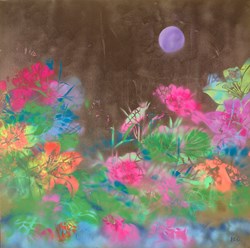 Koyoshi River by Alexander Rhys - Original Painting on Stretched Canvas sized 39x39 inches. Available from Whitewall Galleries